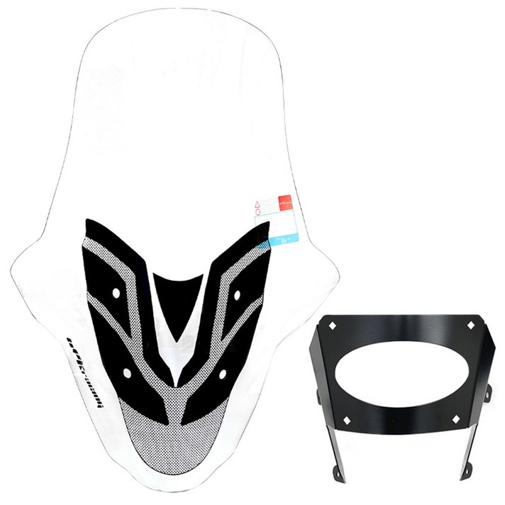 26년 혼다 PCX 롱 윈드스크린 81cm 브라켓 포함 주행풍 바람막이 25년이상, 1세트