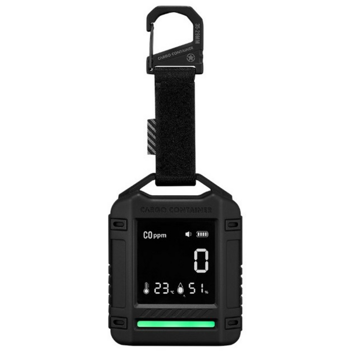 카고컨테이너 캠핑 일산화탄소 경보기 감지기 CO체커 세이프 CO 디텍터, 블랙, 1개