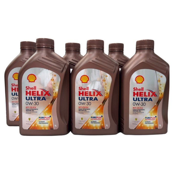 쉘코리아 힐릭스 울트라 ECT 0W30 1LX6EA 6L 국산, 6개, 1L, 0w30