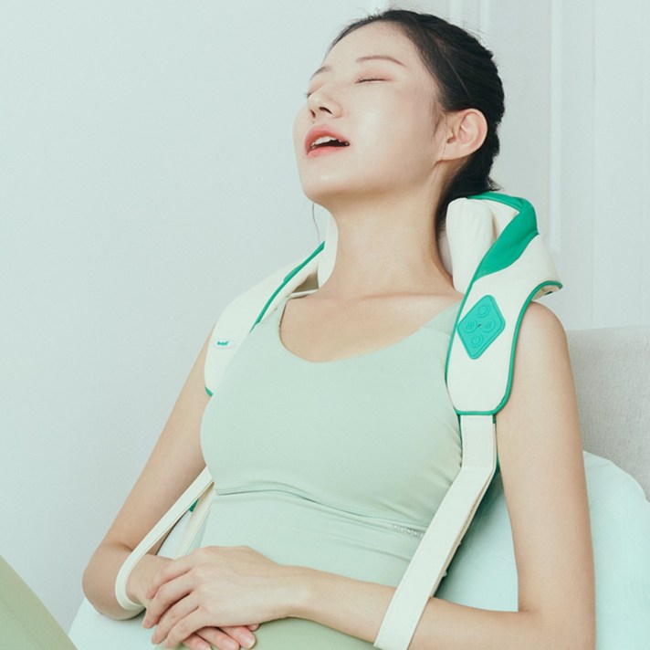 바디릿 25년 최신형 무선 승모근 목어깨 마사지기 온열 강도조절 등 다리 복부 안마기, BLA1001, 단일 색상