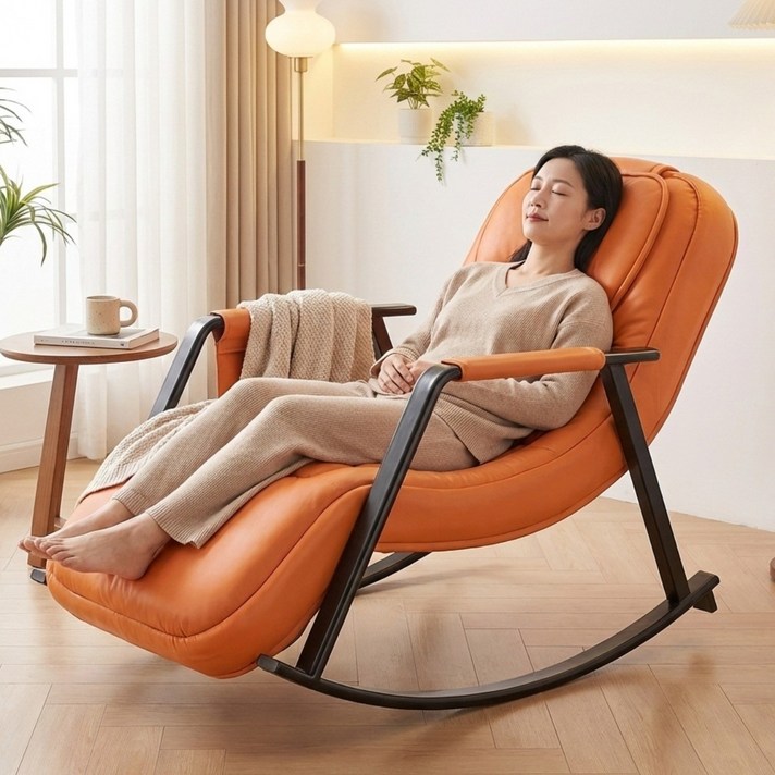 딜코코 소형 안마의자 리클라이너 마사지 안마베드 의자형 안마기 스윙 체어 온열, 그레이, koko669