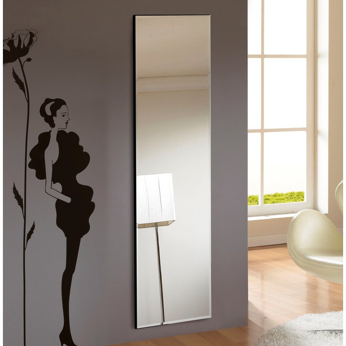미소아이 심플 벽걸이 전신거울 400 x 1500 mm, 블랙 20221221