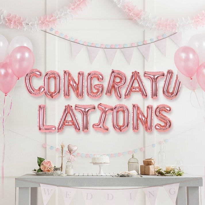 알파벳 은박풍선 세트 CONGRATULATIONS