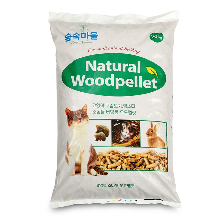 숲속마을 네추럴 우드펠렛 고양이모래 소나무향 20230821