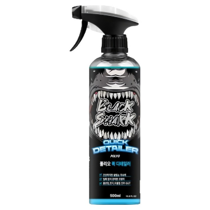 블랙샤크 차량용 광택 코팅 퀵 디테일러, 1개, 500ml
