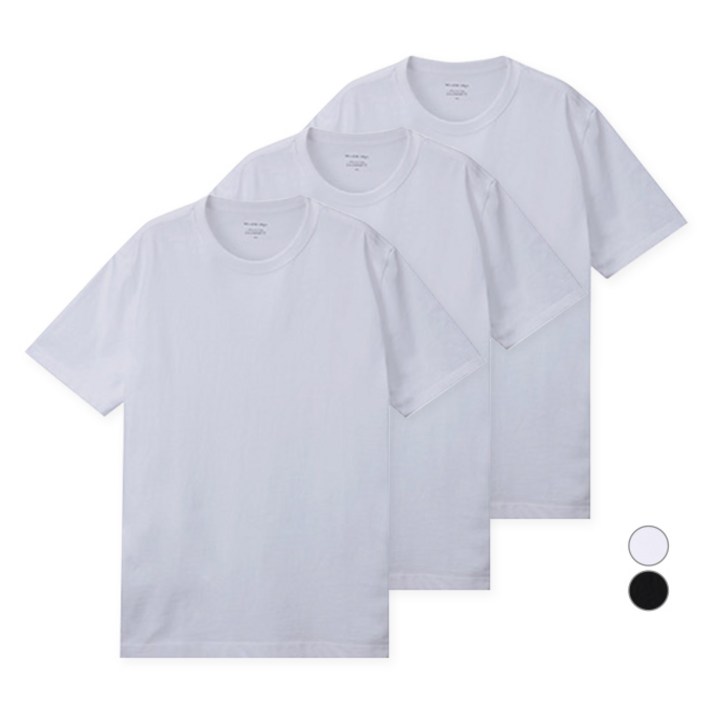 마인드브릿지 남성용 고밀도 순면 기본 반팔 티셔츠 MATS0101 3p 20221221