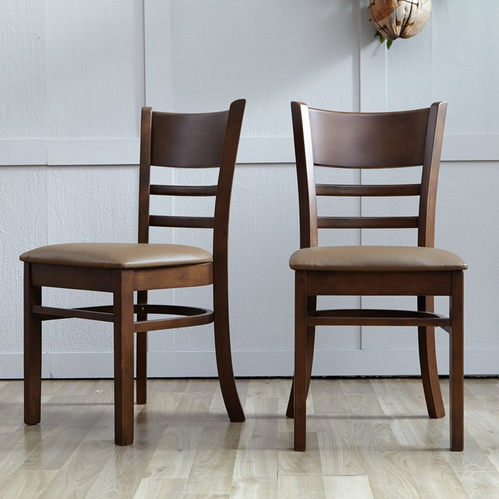 리비니아 케빈 카페 원목의자 2인용 식탁의자 인테리어의자 원목의자 카페의자 식당의자