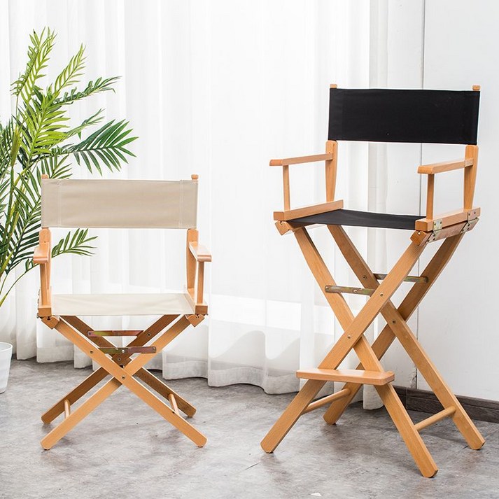 영화감독의자 촬영장 소품 배우 연출 의자 캠핑 접이식 원목 나무 디렉터 연예인 메이크업