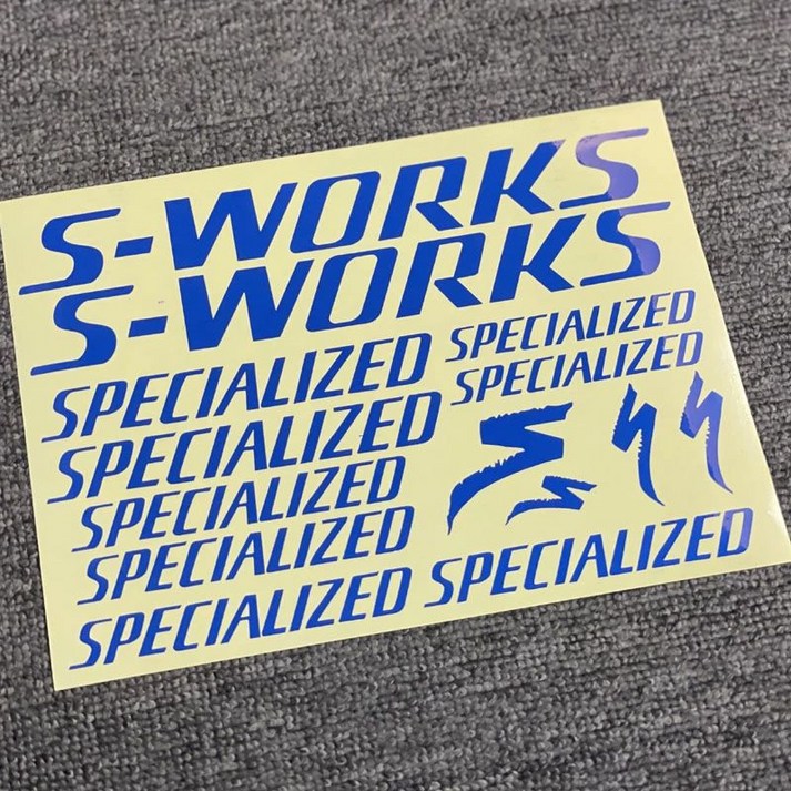S WORKS 스페셜라이즈드 자전거 스티커 장식 꾸미기 프레임 에스웍스 자전거데칼