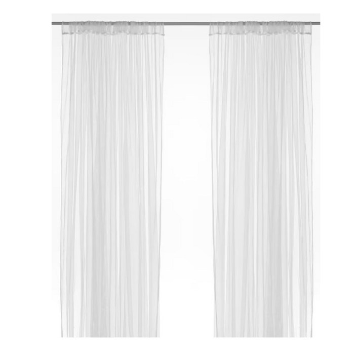 이케아 릴 쉬폰커튼 속커튼 280x250cm (2장)
