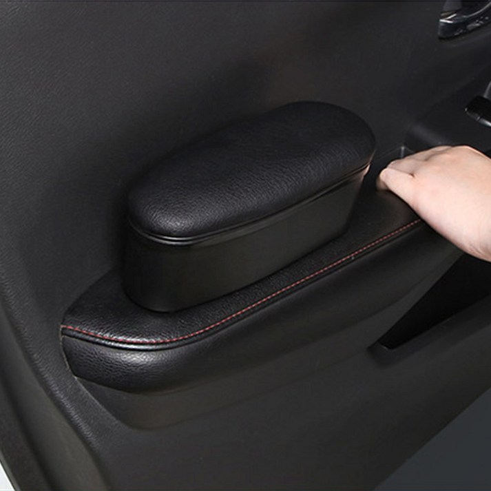 비브랜드와이앤유차량용 자동차 운전석 슬라이딩 팔걸이 팔꿈치 쿠션 거치대 받침대 실내용품, 아이보리