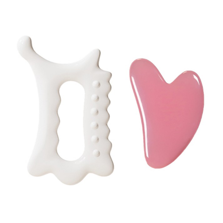 보떼  [괄사 마사지기 도구 세트] 얼굴괄사 2종