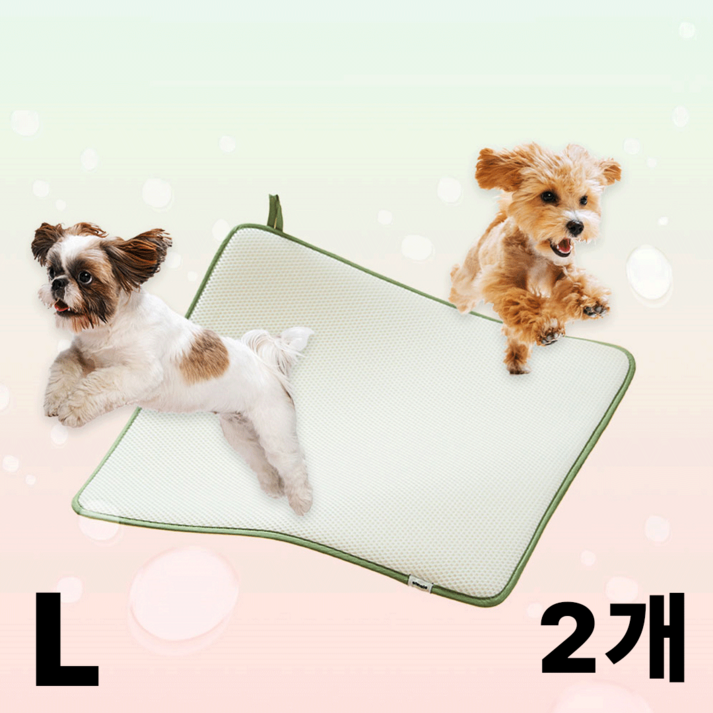오놀라 씻어쓰는 강아지 배변패드 S/M/L 낱장, SET 구매, 1세트, 2개입