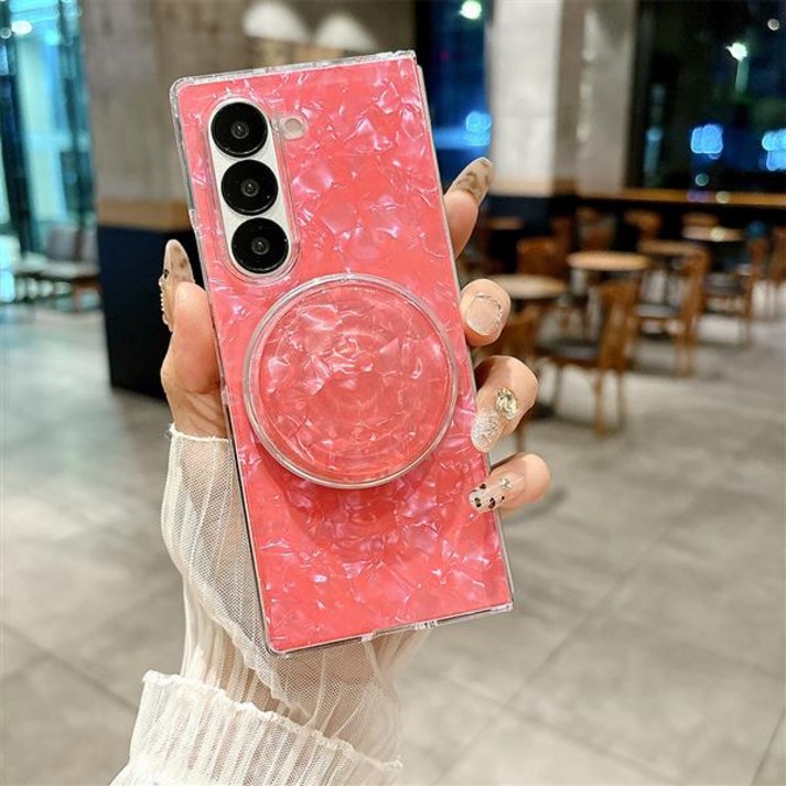 갤럭시 Z폴드 7 6 5 4 3 예쁜 자개 디자인 글리터 힌지 보호 맥세이프 호환 거치대 지폴드 제트폴드 폴더 케이스