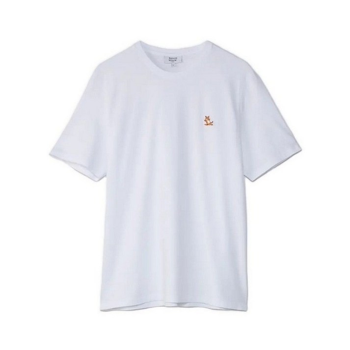 백화점정품 메종키츠네 반팔 티셔츠 당일 반팔티셔츠 칠렉스 폭스 화이트 LM00110KJ0008 P100 반팔티