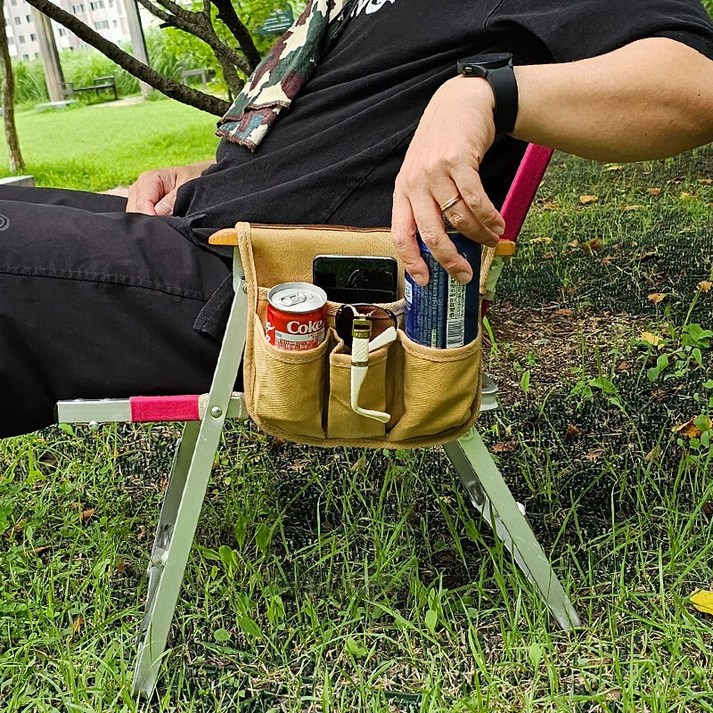 캠프맨 캠핑의자용 팔걸이 포켓주머니 사이드포켓