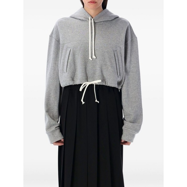 꼼데가르송걸 드로스트링 헴 후디