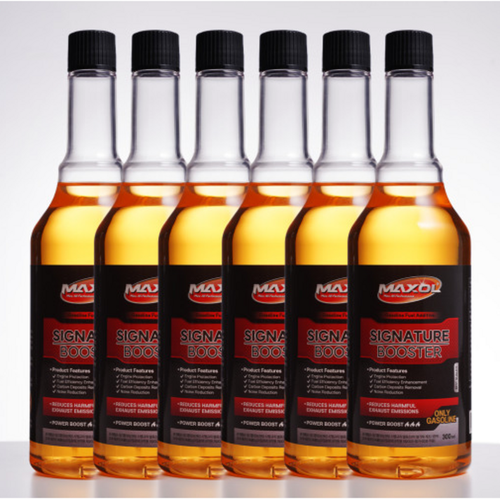맥쏠 시그니처 부스터 연료첨가제 가솔린 (휘발유) 300ml, 6개, 가솔린/휘발유
