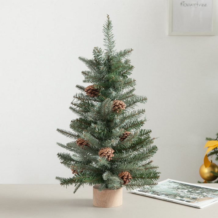 고급그레이 솔방울 트리 60cm 크리스마스 나무 TRHMES, 미니트리 20230121