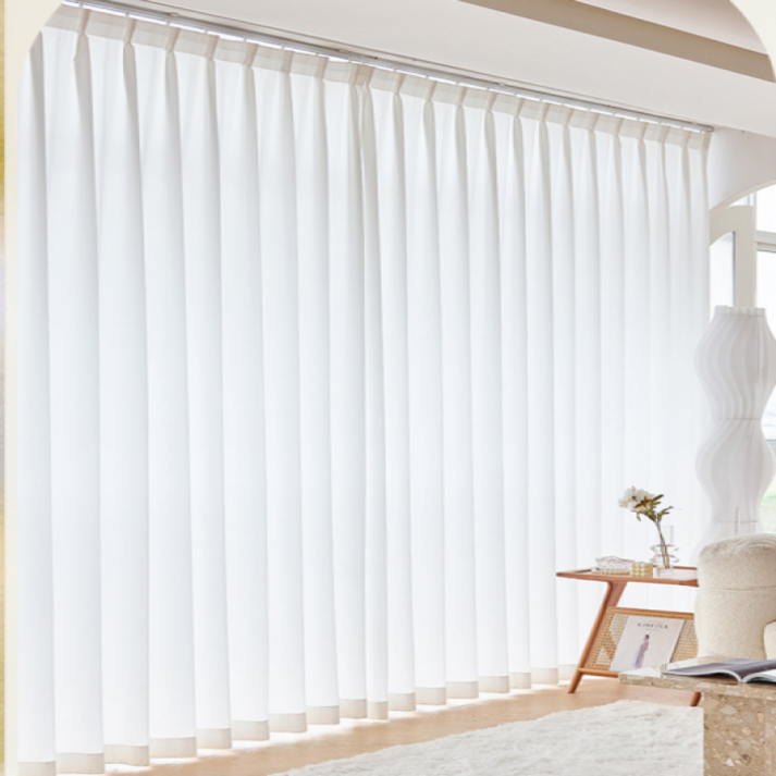 에스앤비코리아 비침없는 차르르 호텔식 도톰 나비주름 쉬폰커튼