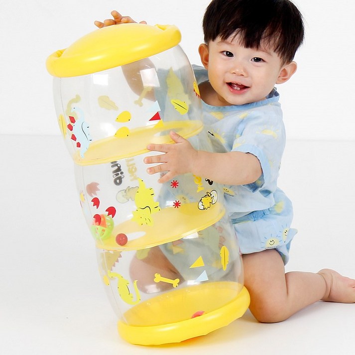 헬로디노 플레이롤러 딸랑이 터미타임 소근육 발달 아기 장난감 헬로디노 플레이롤러 딸랑이 터미타임 소근육 발달 아기 장난감