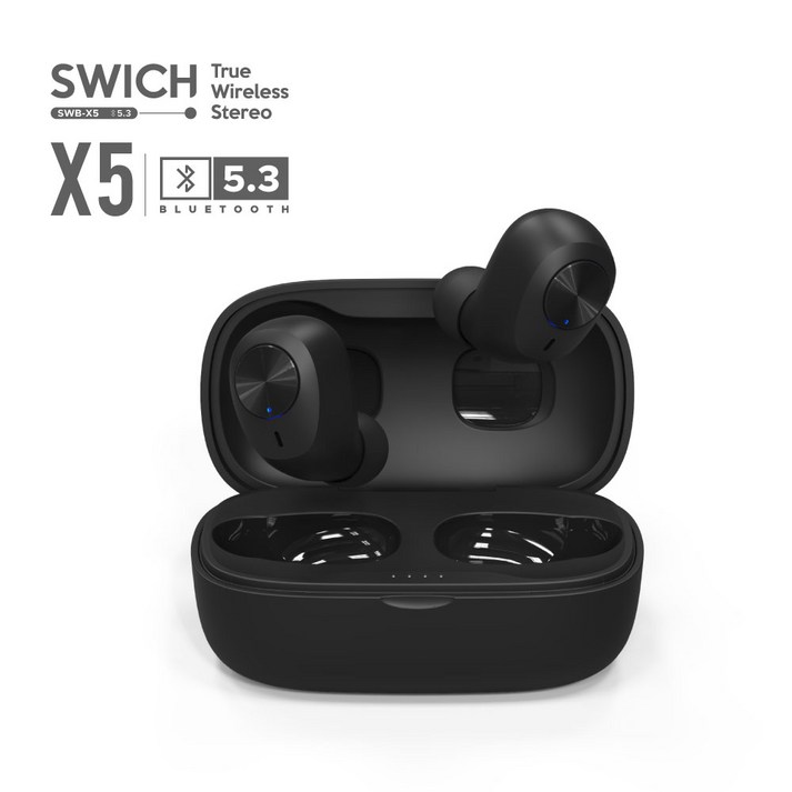 SWICH 블루투스 5.3버전 X5 블루투스이어폰 블루투스이어셋 SWBX5, 단일색상, 단일상품
