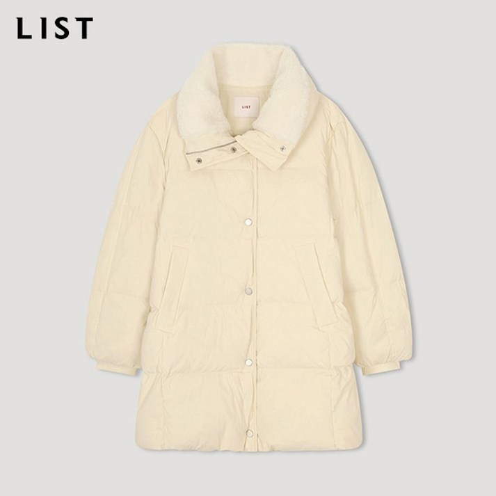 리스트 부클 칼라 하프 덕다운 점퍼 TSDJPN82020 CR