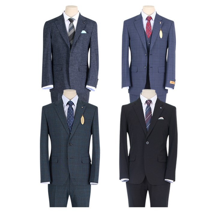 [티지패션 TG패션] 베이직핏 여름 남성 정장세트 4종 모음