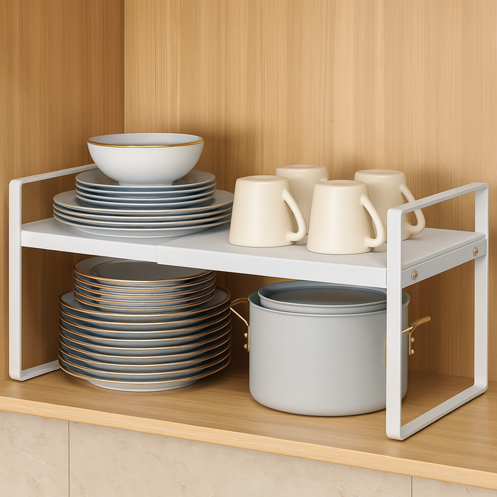 유메노재팬 길이조절 주방수납 찬장 정리대