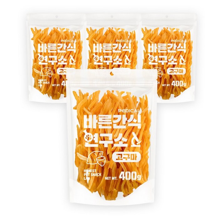 바른간식연구소 고구마 강아지간식, 4개, 고구마