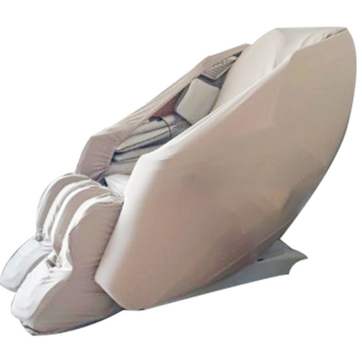 바디프랜드 안마의자 등커버+발커버 면 덮개, 등패드+고정클립4개+로봇다리형 베이지, 1세트