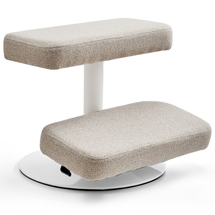 올인홈 책상 발받침대 발판 사무실 컴퓨터 2단 쿠션 발받침 다리받침대 풋레스트 타워형 3006, 오트밀