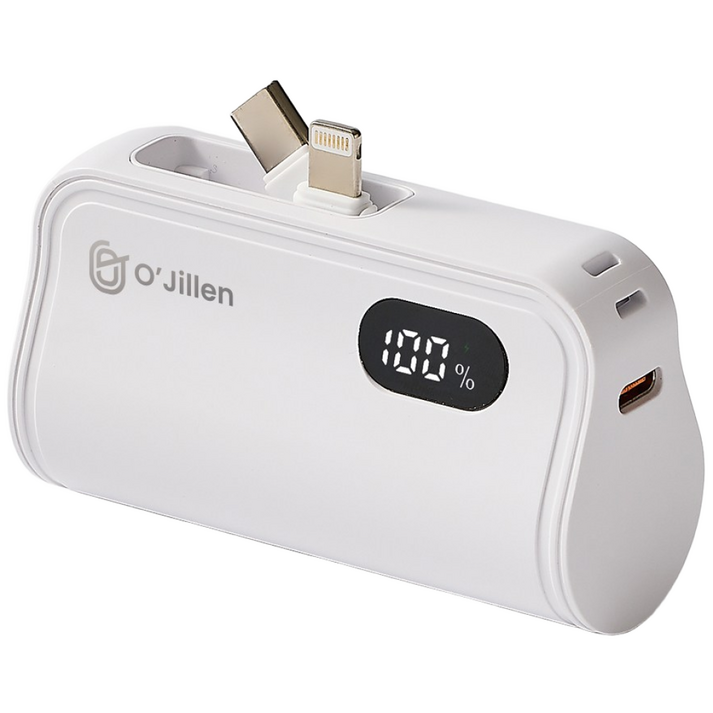 오지렌 5000mAh  고속충전 일체형 듀얼 보조배터리