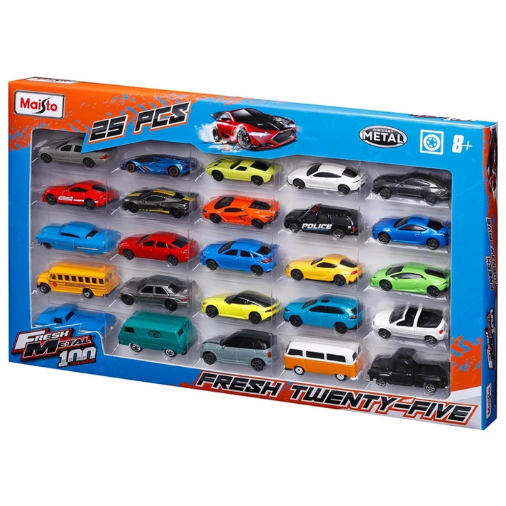 어린이 자동차 장난감 미니카 마이스토 프레쉬 메탈 자동차 25개 세트, 1개
