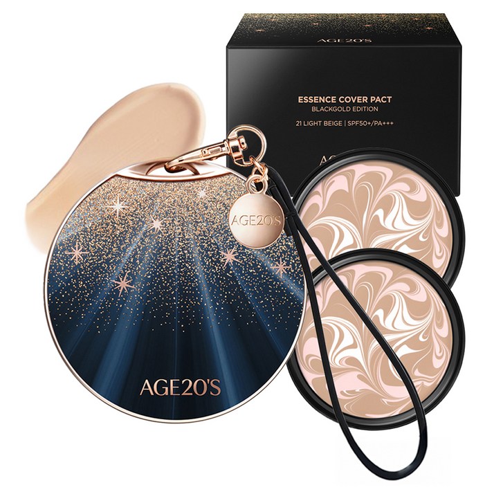 에이지투웨니스 블랙골드 에디션 팩트 케이스  리필 14g 2p