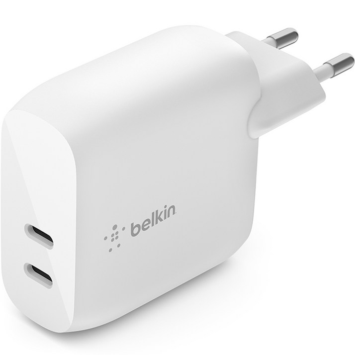 벨킨 부스트업 듀얼 USB C PD 3 40W 고속 충전기 WCB006