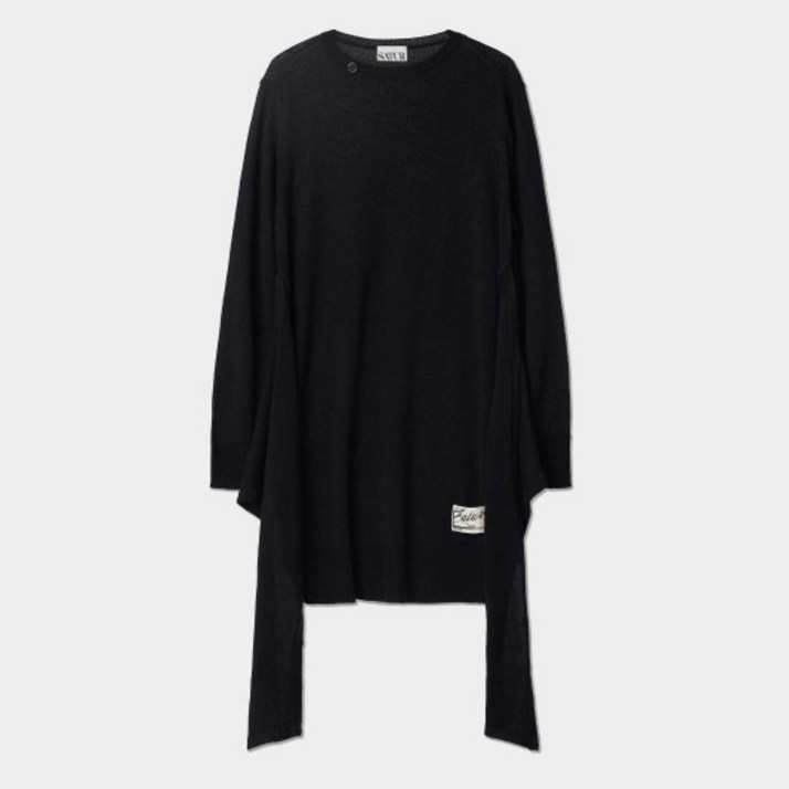 세터 여성용 타브 니트 랩 원피스