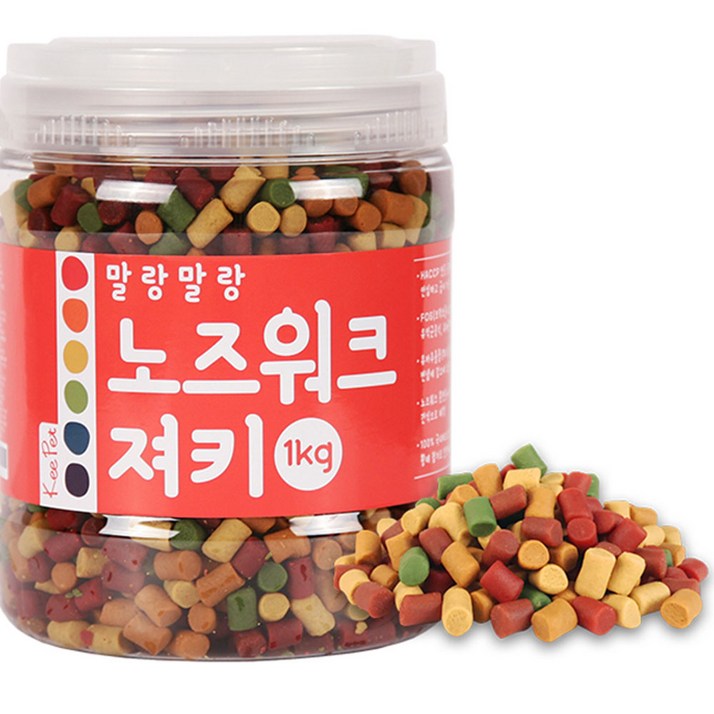 킵펫 말랑말랑 노즈워크 져키 강아지 간식 1kg 킵펫 말랑말랑 노즈워크 져키 강아지 간식 1kg