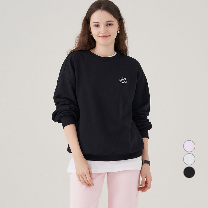 ELLE PARIS 그래픽 스웻셔츠 Heart