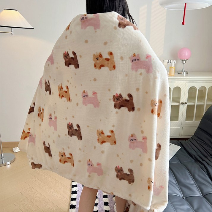 도림 귀여운 꼬깔모자 고양이 극세사 담요 도림 귀여운 꼬깔모자 고양이 극세사 담요