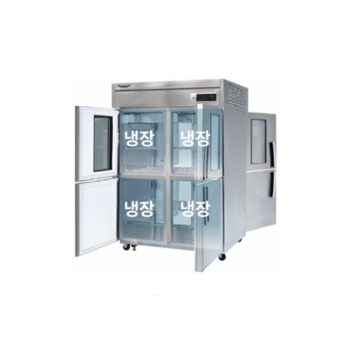 라셀르 45박스 양문형 냉장고 LP1045R2G 올냉장 4유리도어 간냉식 1100L급