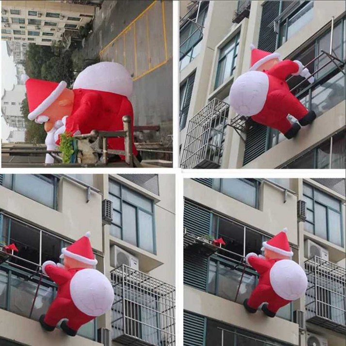 산타조형물 에어산타 업소용 야외 연말파티용품 인형 대형