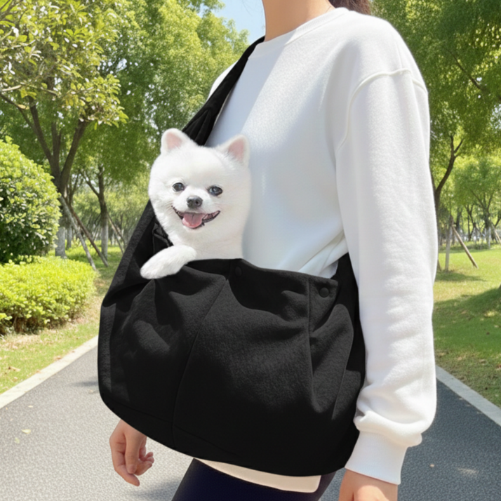 에블모어 포근포근 어깨편한 강아지 슬링백