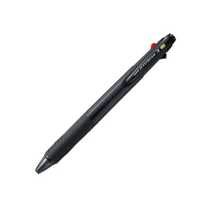 제트스트림 3색 펜 0.38mm SXE340038, 블랙, 1개