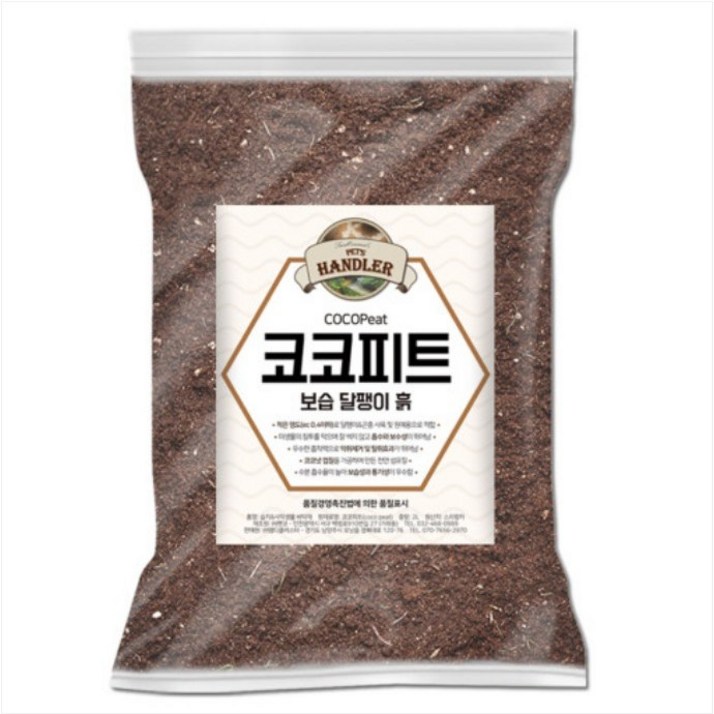펫츠핸들러 코코피트 보습 달팽이 흙, 2L, 3개
