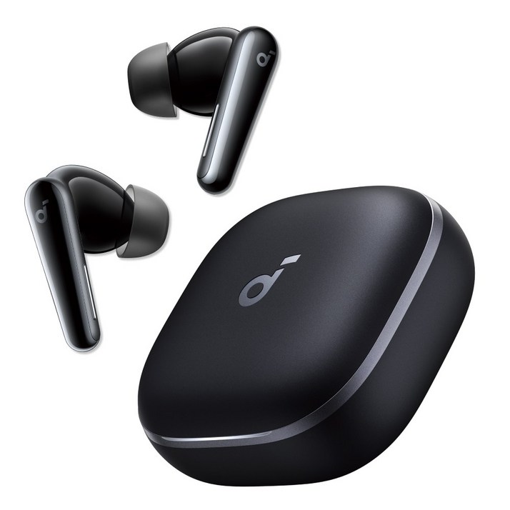 앤커 사운드코어 리버티5 노이즈캔슬링 블루투스이어폰, 블랙, A3957