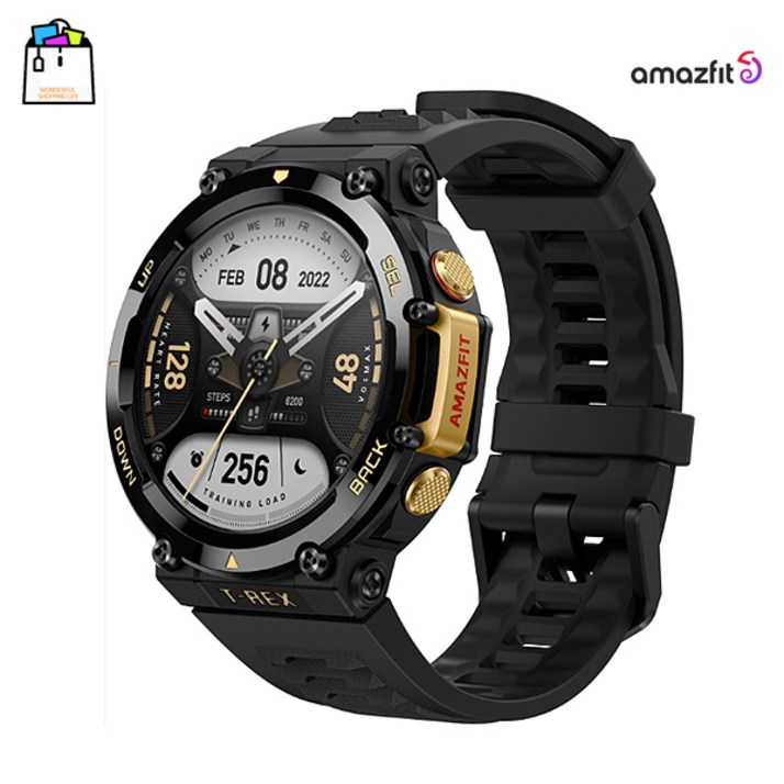 정품 어메이즈핏 티렉스2 충격에 강한 아웃도어 GPS 스마트워치 AmazfitTRex2Astro Black  Gold블랙앤골드WSL