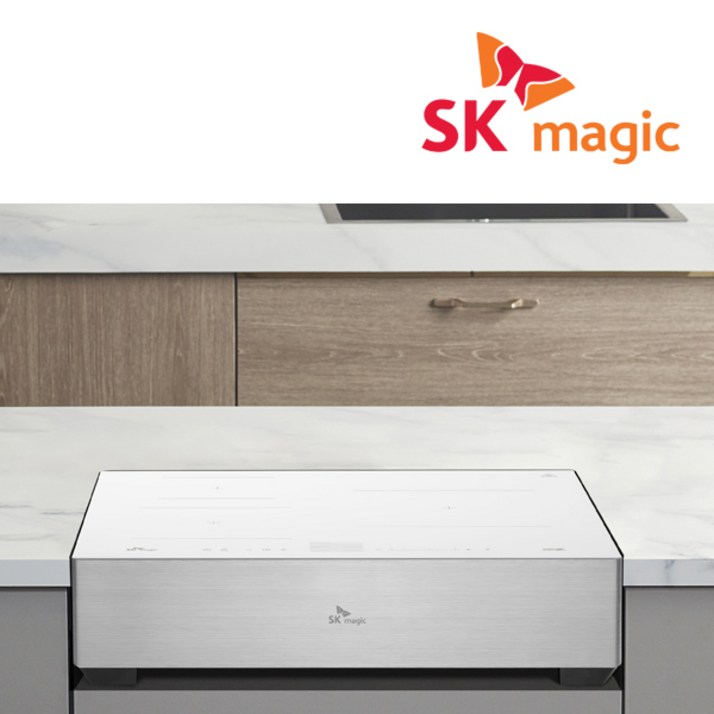 [전국무료설치] SK매직 3구 올파워 전기렌지 유로케라 세라믹 상판 클라우디 화이트 인덕션 전기레인지