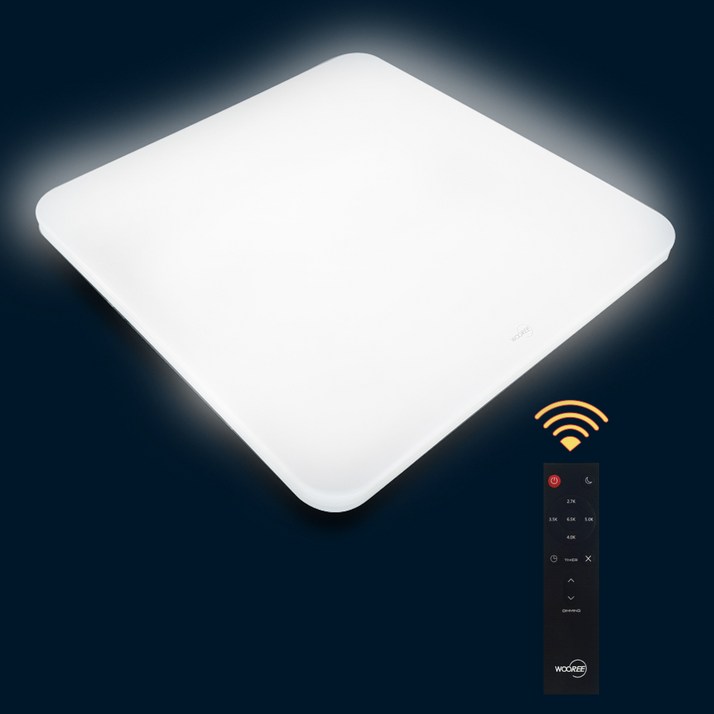 장수램프 LED 리모컨작동 사각방등 60W 밝기조절 색변환 타이머