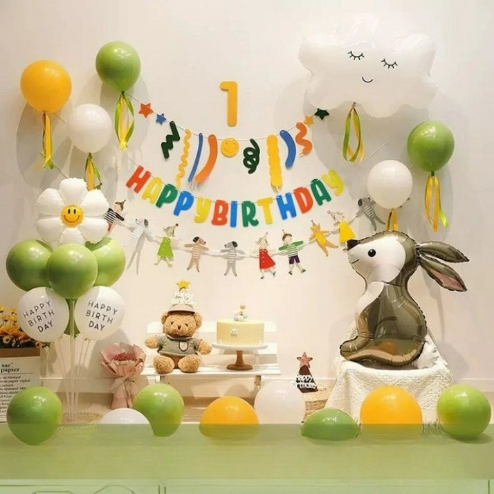 디한스 생일파티 풍선세트